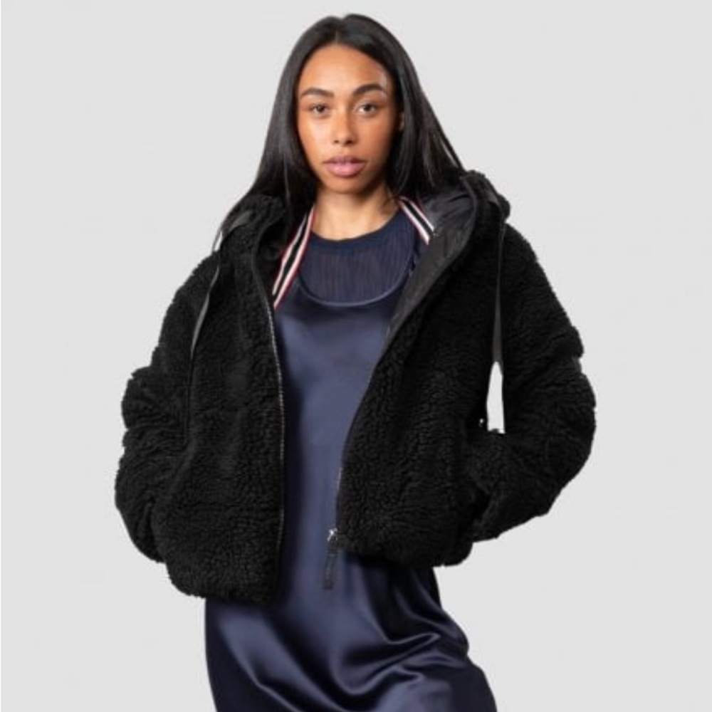 HUNTER WANDERER SHERPA PUFFER Jacket - Black Size XL - Picture 2 of 11
